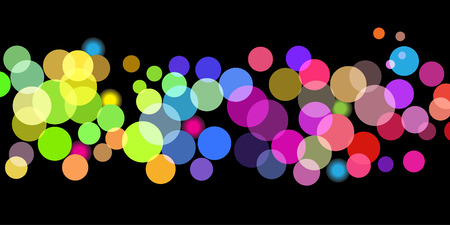 Vector - Illustration of overlapping colorful dots pattern for background abstractのイラスト素材