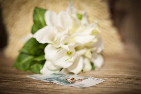 Wedding ringsの写真素材