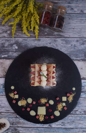 Dessert menu from the restaurant and cafe