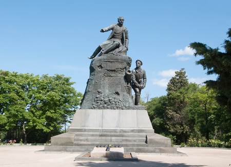monument to Admiral Kornilov on Malakhov Kurgan, Sevastopol, Crimeaのeditorial素材