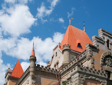 top part of Palace of Princess Gagarina, Crimeaのeditorial素材
