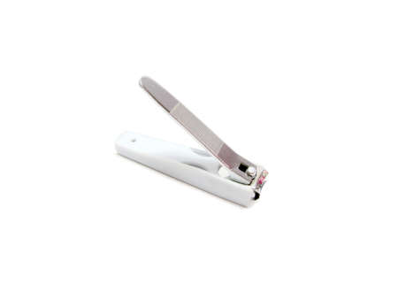 Nail cutter trimmer clipper isolated against white background