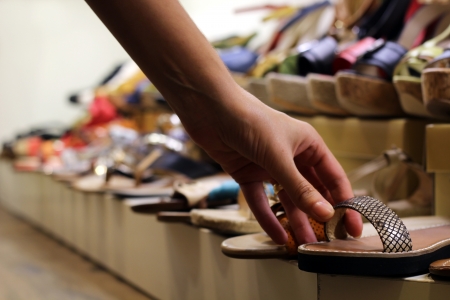 slipper shopの写真素材