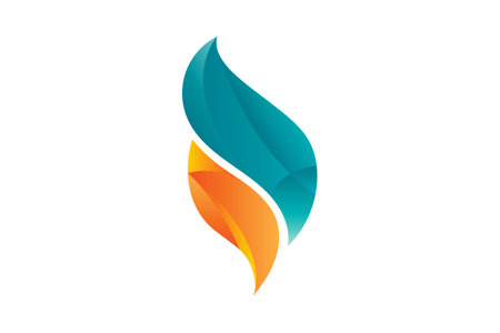 Sea Wave symbol Concept Designのイラスト素材