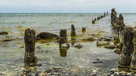 breakwater - landscapeの写真素材