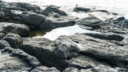 lava rocks at the coast