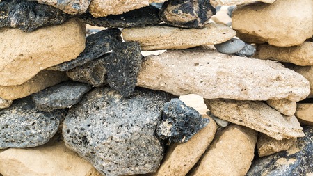 stone wall of wind shelter