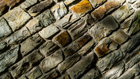 brick wall in the city of Mainz