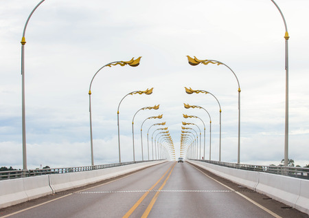 3rd Thai-Lao Friendship Bridge ,Landmark at nakhon phanom provinceの写真素材