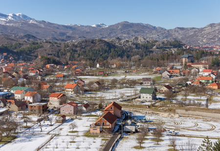 Spring in Cetinje city. Montenegro.の写真素材