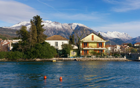 Settlement Kalimanj in Tivat city. Montenegroのeditorial素材