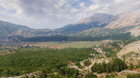Njegusi village within the Lovcen national park.   Montenegroの写真素材