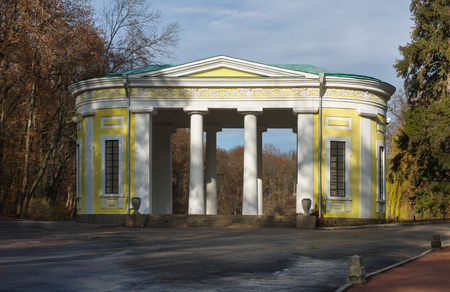 Flora Pavilion in park "Sofiyivka" National dendrological park of Ukraine.  Uman city, Central Ukraineの写真素材