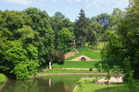 View of National dendrological park Sofiyivka.  Uman town, Ukraineの写真素材