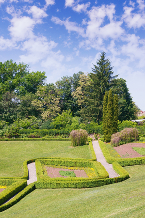 View of National dendrological park Sofiyivka.  Uman city, Central Ukraineの写真素材