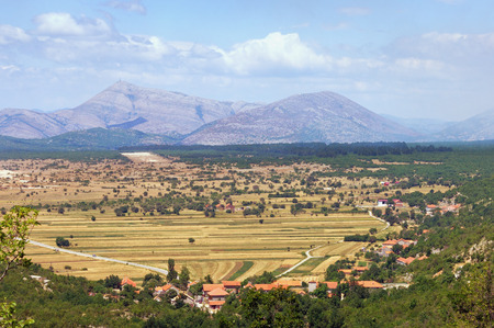Bosnian countryside. Bosnia and Herzegovina, Republika Srpskaの写真素材