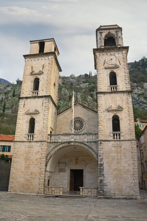 Religious architecture. Montenegro, Old Town of Kotorの写真素材