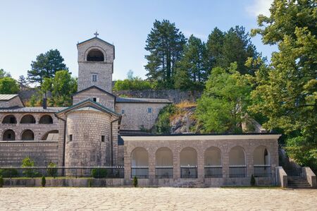 Religious architecture. Montenegro. View of ancient Cetinje Monastery ( Serbian Orthodox Church...