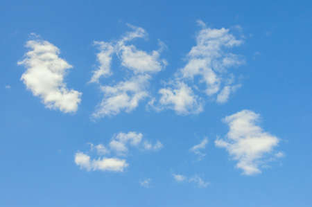 Light white clouds in the blue skyの写真素材