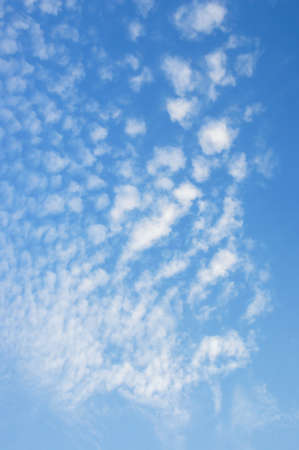 White clouds in blue sky.  Cirrocumulus cloudsの写真素材