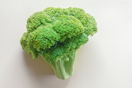 Green vegetables. Fresh broccoli on table. Copy spaceの写真素材