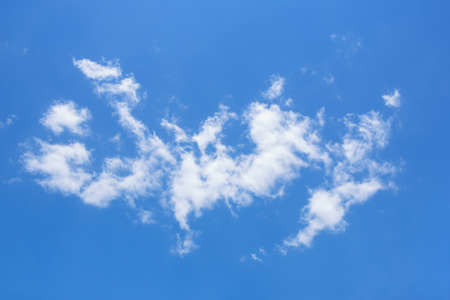 White clouds in blue sky.  Cirrocumulus cloudsの写真素材