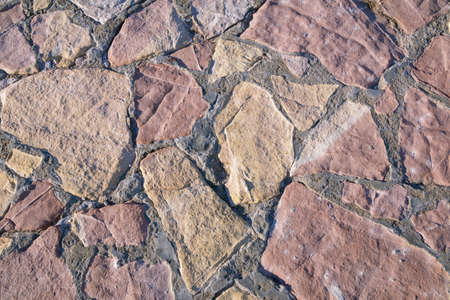 Colorful stone road texture, background.   Montenegro