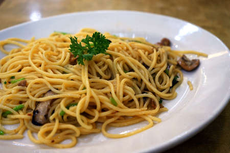 Nice and Tasty Spaghetti with Meat Sauceの写真素材