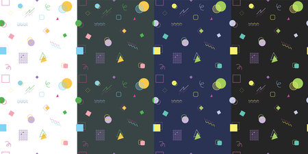 Geometric pattern seamless. abstract shape background. Vector illustrationのイラスト素材