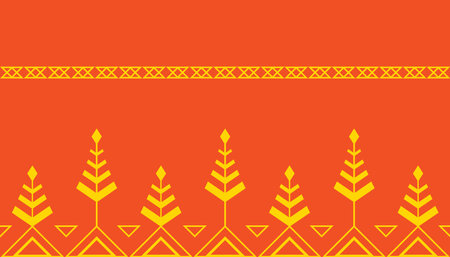 Geometric ethnic pattern for background or wallpaper. Vector illustration. Design for carpet, wrapping, fabric, textile and more.のイラスト素材