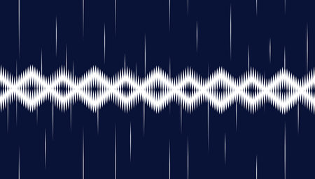 Geometric ethnic pattern for background or wallpaper. Vector illustration. Design for carpet, wrapping, fabric, textile. Embroidery styleのイラスト素材