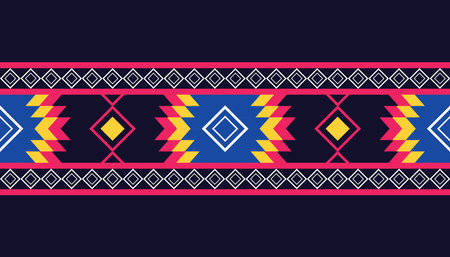 Geometric ethnic pattern background. Pattern for wallpaper, carpet, wrapping, fabric, textileのイラスト素材