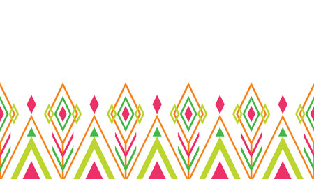Geometric ethnic pattern background. Pattern for wallpaper, carpet, wrapping, fabric, textileのイラスト素材