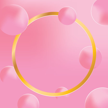 Template circle with gradient background. Pastel color. Vector illustration.のイラスト素材