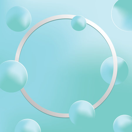 Template circle with gradient background. Pastel color. Vector illustration.のイラスト素材