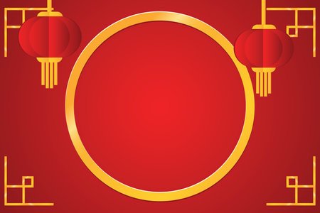 Chinese new year background. Celebration. Vector illustrationのイラスト素材