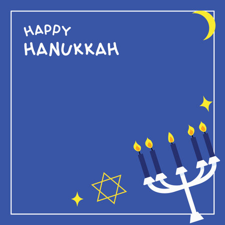 Set of Hanukkah element. Doodle cartoon hand drawn flat design for template, banner, poster, mediaのイラスト素材