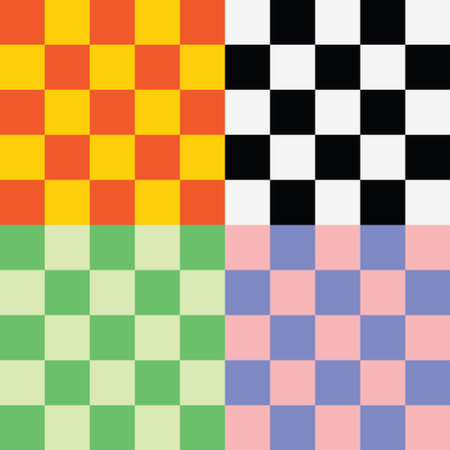 Set of plaid seamless pattern background. Colorful and repeat. Textile, poster, template, elementのイラスト素材