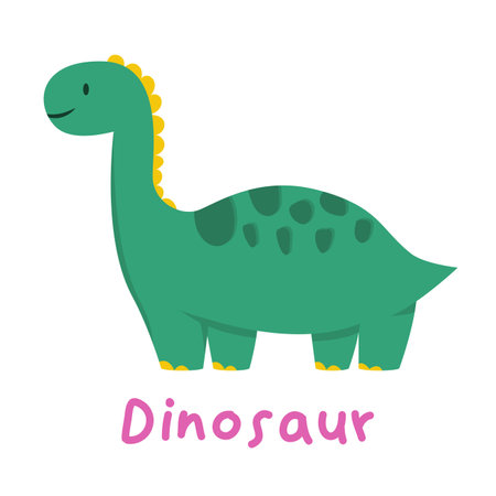 Cute dinosaur cartoon for illustration, clip art and kidのイラスト素材