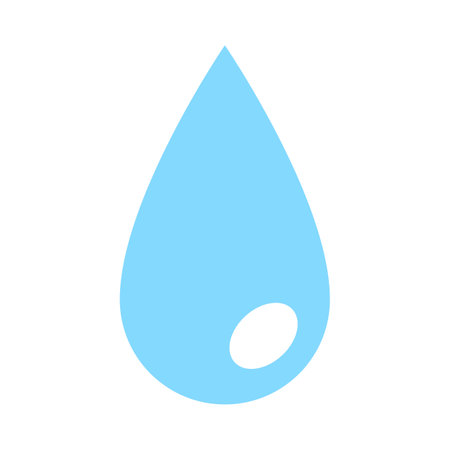 Water drop for icon, element, tear and flat designのイラスト素材