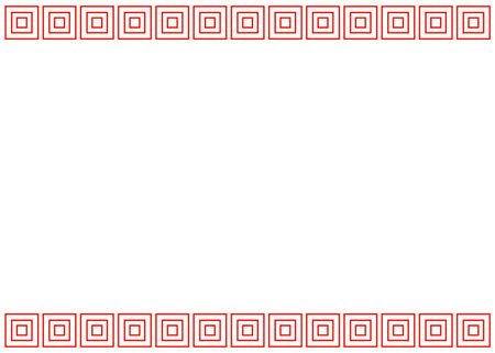 Red rectangle for element, poster, restaurant, design, decorationのイラスト素材
