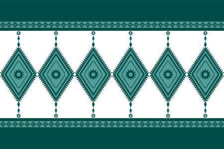 Abstract geometric ethnic seamless pattern background for wrapping, fabric, pillow, clothing, carpet, wallpaper, batik, illustration, print, curtainのイラスト素材