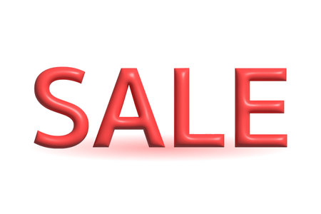 Sale letters 3D vector for illustration promotion event campaign advertising commercialのイラスト素材