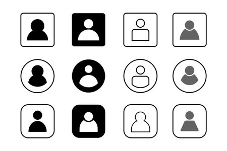 Contact and list icon for business, card, website and applicationのイラスト素材