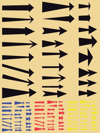 Collection of various arrows  のイラスト素材