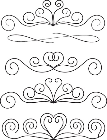 decorative design elements  のイラスト素材