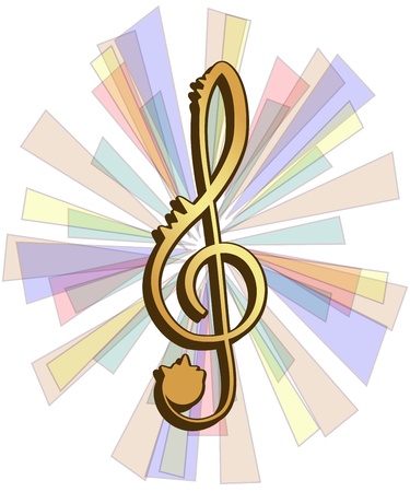 Treble clef for your designのイラスト素材
