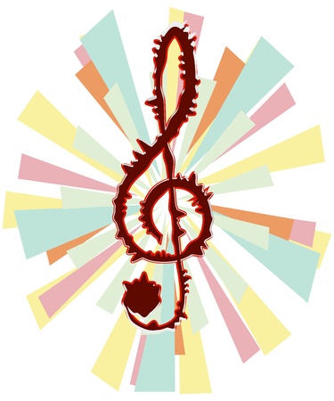 Treble clef for your designのイラスト素材