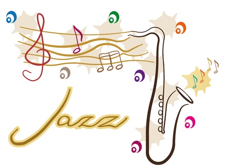 Jazz background  のイラスト素材