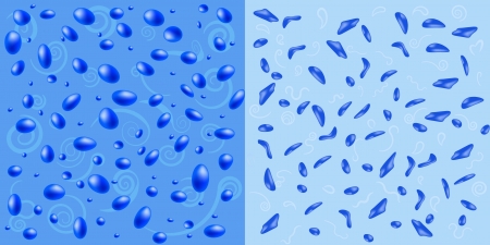 Drops of water  A vector illustrationのイラスト素材